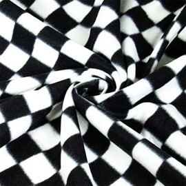 FabricLA Fleece Fabric by The Yard 1 Yard 36"X60" Inch Wide Polar Fleece Soft, Blanket, Anti-Pill Throw, Poncho, Pillow Cover, PJ Pants, Booties, Eye Mask - Checkers