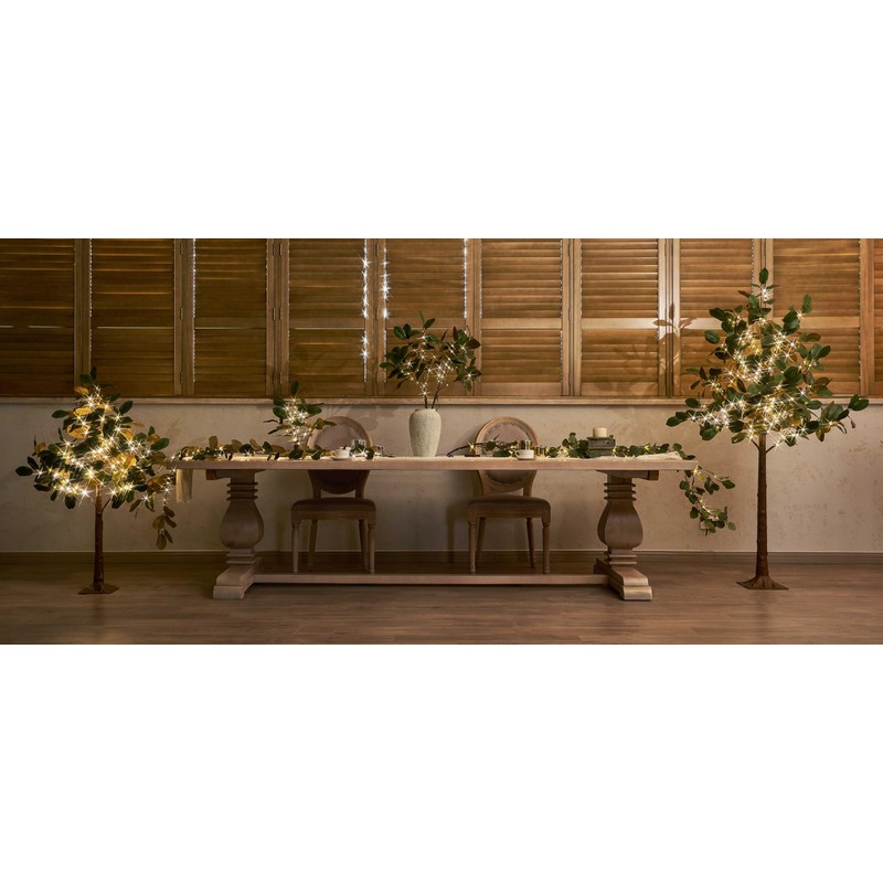 Hairui Lighted Magnolia Tree 4FT 165 LED Fairy Lights, Faux