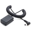 FocusFoto NP-FW50 Full Decoded Dummy Battery Power Adapter DC Spring
