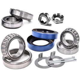 2 Kits 3500 Lb Trailer Axle Hub Bearing Rebuild L68149 L44649 L68149/L44649 (1-3/8" ID & 1-1/16") 1.719'' ID Grease Seal 171255TB 10-19 for Single & Tandem #84 Spindle Boat 1.125" 1.375" PopUp Camper