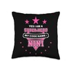 Yes I'm A Superhero Codename Nini Funny Mother's Day Throw