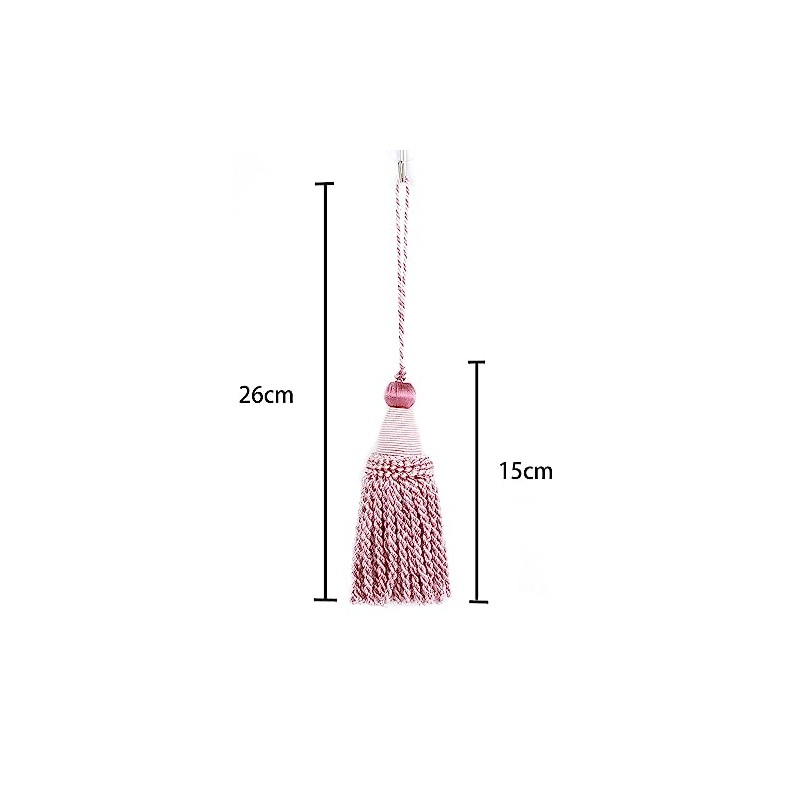 Fenghuangwu 2 Pcs 6" Large Key Tassel with 4.3" Loop