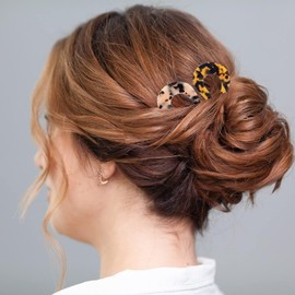 2 Pack Large French Pins Hair Fork Pin For French Twist Chignon Pins Large U Shape Tortoiseshell Hairpins For Women With Thicker Fine Hair