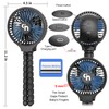 WiHoo Portable Stroller Fan, 11H Ultra-long Battery Life 3 Speed