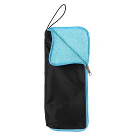 HARFINGTON Wet Umbrellas Bag 11"x5" Superfine Fiber Reversible Umbrellas Sleeve Cover Portable Waterproof Case for Storage Carry Travel Home Outdoor, Sky Blue