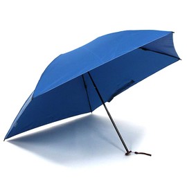 UVION STAR Ultra Lightweight 110g Men's Folding Umbrella, 20.9 inches (53 cm), 5 Ribs, Wind Resistant, Keeps Your Hands Dry, Easy to Open and Close (Blue), blue