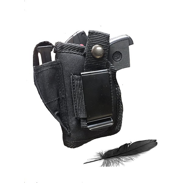 Feather Lite Fits Raven MP25 with Laser Soft Nylon Inside or Outside The Pants Gun Holster.