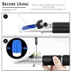 Milk Refractometer 0-20% | Handheld Refractometer Tester for Dairy Farms,