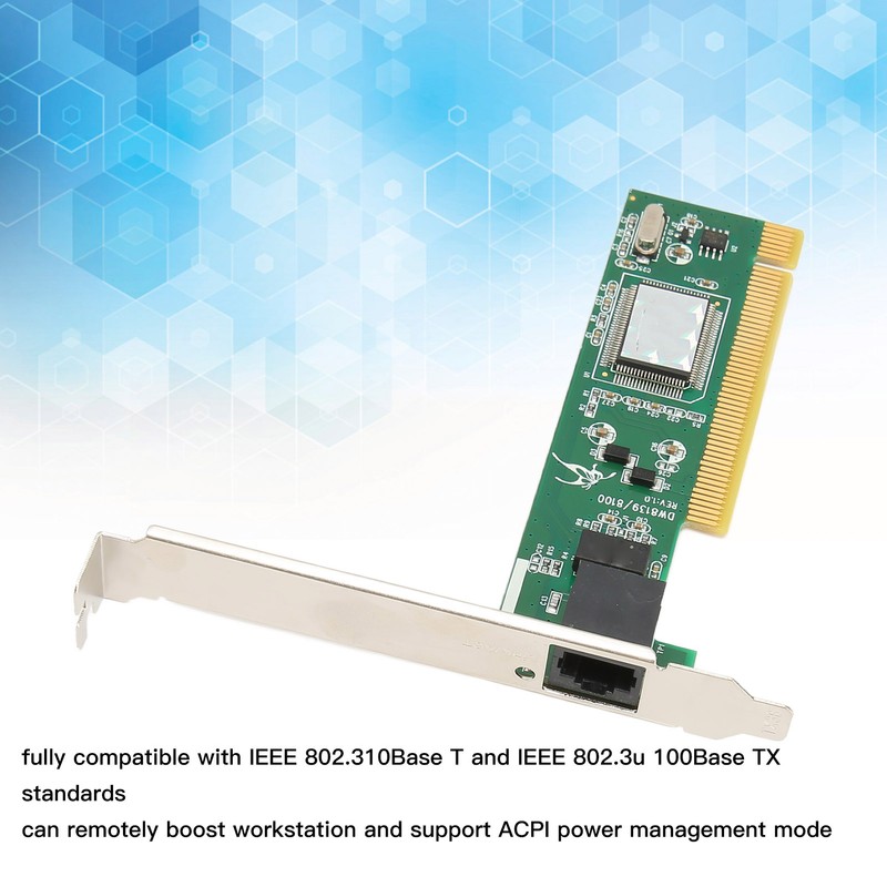 PCIe Network Card Self Adaption 10 100mbps NIC RJ45 Auto