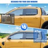 Side Window Deflectors Compatible with Ford Ranger 2024 2025, ABS