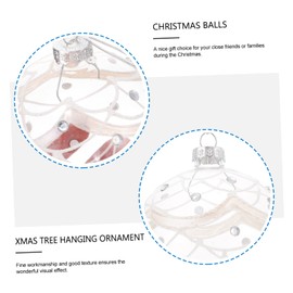 GRIRIW 1pc Christmas Balls Hand-Painted Pearl Lacquer Decorations for Xmas Tree