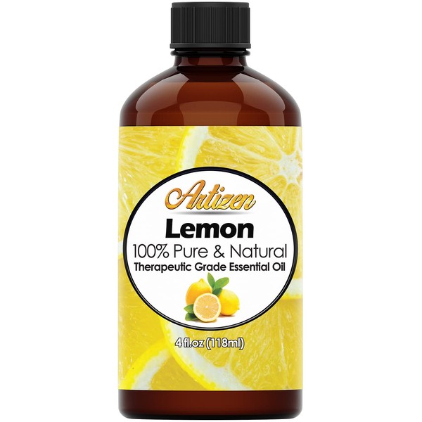 Artizen 4oz Oils - Lemon Essential Oil - 4 Fluid Ounces