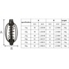 Carp Fishing Feeder Baits Cage, Spring Fish with Holder, Inline