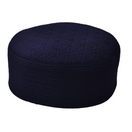 ADOTO Kufi Hat for Men Soft Fabric Prayer Hat for Men - Warm Cap Muslim Hat for Men- Beanie Ramadan Topi Prayer Cap, Blue, Medium