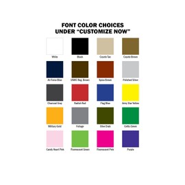 Custom Uniform Name Tape. Dark Blue, 3.5 Inch Hook Fastener