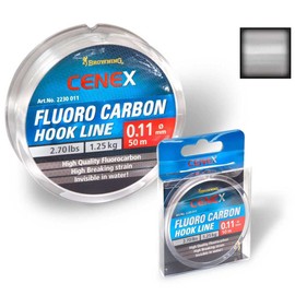 Browning Premium Cenex Fluoro Carbon Hook Line Monofilament Fishing Line Feeder Fishing Accessories Hitch Fishing Supplies Fluorocarbon Leader Clear 0.07mm