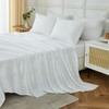 ILAVANDE White King Sheets Set 6 Piece,Hotel Luxury Super Soft
