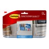 Command Large Caddy, Clear, with 4 Clear Indoor Strips, Organize
