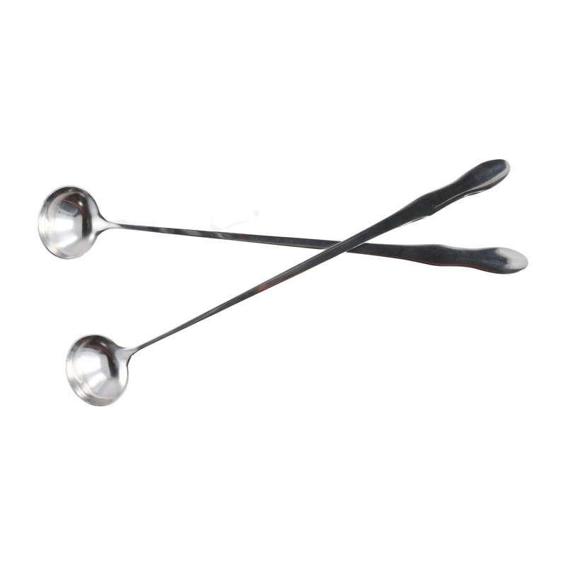 Leadigol 6PCS Long Handle Spoon Mixing Spoon 10-Inch Stainless Steel