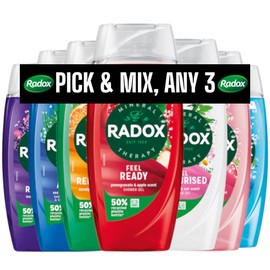 Radox Radox Mineral Therapy Body Wash Shower Gel Collection Bundle | 3 x 225ml | Pick Any 3 | Mood-Boosting Fragrance | Build your Own Bundle.