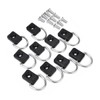 Tiardey 10 Pcs Kayak D Ring Black Canoe D Buckle