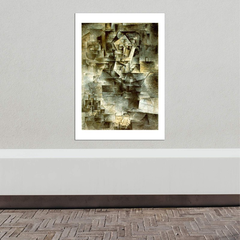 Spiffing Prints Pablo Ruiz Picasso Portrait by Daniel Henry Kahnweiler