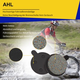 AHL Bicycle Disc Brake Pads for Zoom DB280 DB350 DB450 DB550 DB650 / Alongha SNG/Apse/Artek Apollo/Shockwave/X-Rated (4 Pairs)