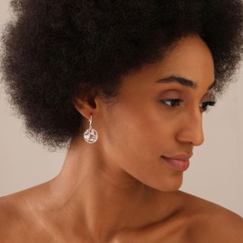 LeCalla 925 Sterling Silver Leverback Sea Life Ocean Drop Dangle Earrings for Women Teen