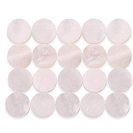 Guitar Fretboard Inlay,6mm Inlay Dots Markers White Pearl Shell for Guitar Mandolin Bass Ukulele Banjo Decor