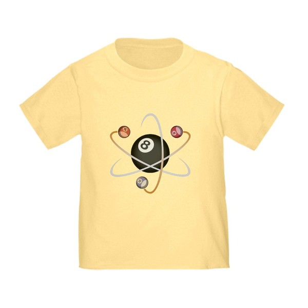 CafePress Billiard Atom Toddler T Shirt Toddler Graphic Tee, 100%