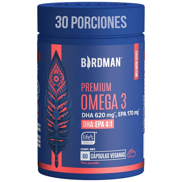 Birdman Premium Omega 3 a base de Algas (Ratio DHAEPA