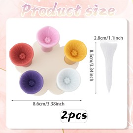 2 Sets Bee Watering Station, Each set of 5 pieces a total of 10 Bee Cups for Garden, Bee Drinking Station, Ideal for Attracting and Hydrating Bees, Perfect for Outdoor Use, Includes 5 Colors