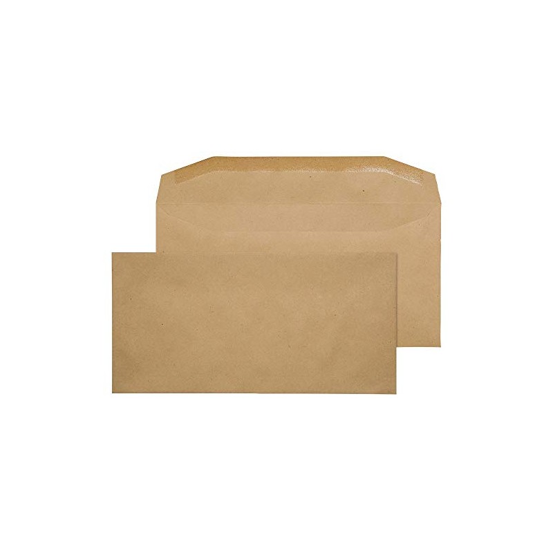 Dl Manilla Gummed Envelopes (Pack of 50)