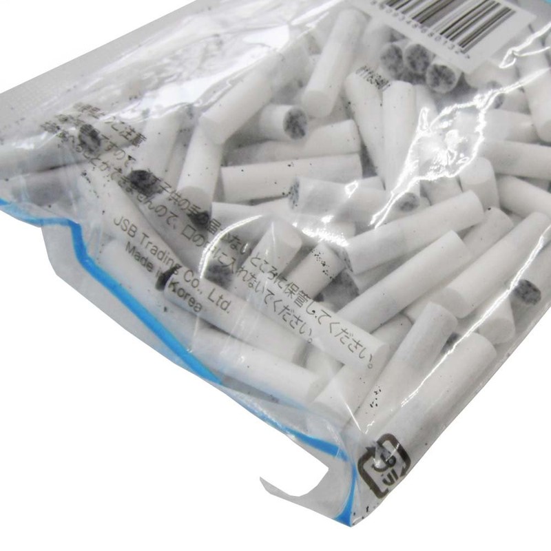 Pure Slim Charcoal Hand Rolled Tobacco Filters, 200 Count (Pack