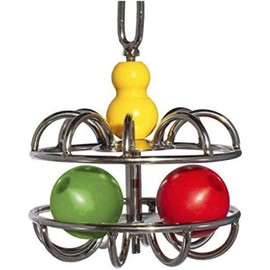 Impossi-Ball Foraging Bird Toy | Treat Dispenser | Promotes Natural Foraging Behavior | Bird Cage Accessories for Medium to Extra Large Birds | Colorful Toys for Parrots, Cockatiel, Parakeets, Macaws