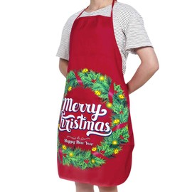 Christmas Apron Cartoon Christmas Apron Funny Christmas Tree Santa Elk Apron Christmas Baking Apron BBQ Apron Xmas Cooking Apron Christmas Party Favor Supplies Novelty Christmas Aprons for Adult