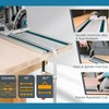 Barlezy 55" Track Saw Guide Rail Joining Set for Makita