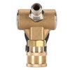 Undercarriage Cleaner Swivel Wheel with 1/4in Quick Connector Brass Pressure