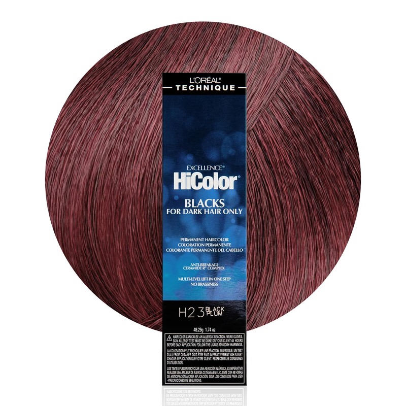 L'oreal Paris Excellence Hicolor Tinte permanente para el cabello, ciruela