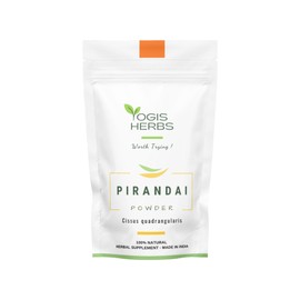 YOGIS HERBS Pirandai Powder (Cissus quadrangularis) – Herbal Supplement for Bone Health, Joint Support, and Digestive Wellness (3.5 Ounce)