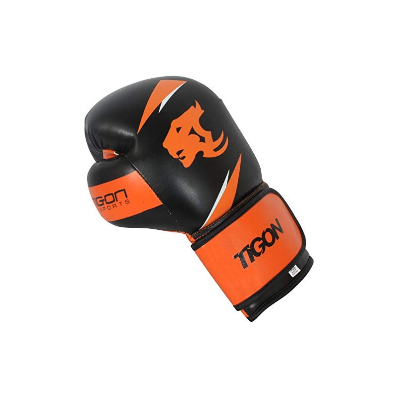 Tigon Boxing Gloves Leather Punch Bag Punching Boxing Gloves Black
