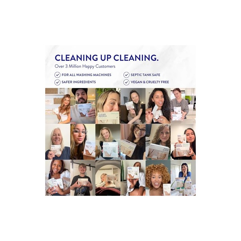 The Clean People Laundry Detergent Sheets - Laundry Soap -
