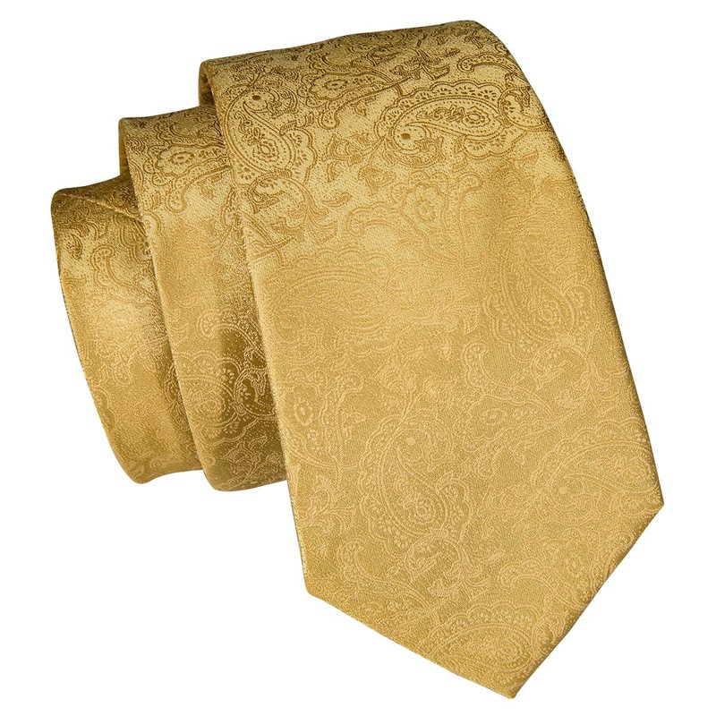 Hi-Tie Men's Solid Colour Tie Handkerchief Wedding Party Classic Tie
