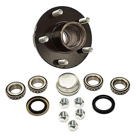 Rigid Hitch Incorporated Trailer Hub Kit (BT-150-F) 5 Bolt on 4-1/2 Inch Circle - Fits 1" and 1-1/16" Spindle