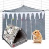 2Pcs Guinea Pig Corner Hideout, Bunny Hideaway, Hedgehog House, Rabbit