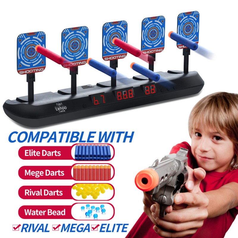 Lehoo Castle Shooting Targets for Nerf, 5 Targets Shooting Games