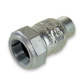 gebo Malleable Cast Iron Clamp Connector Male Thread 1 1/4-2 Inch for Boiling Pipes, Size: 1 1/4 Inch Male Thread x 44.5 mm