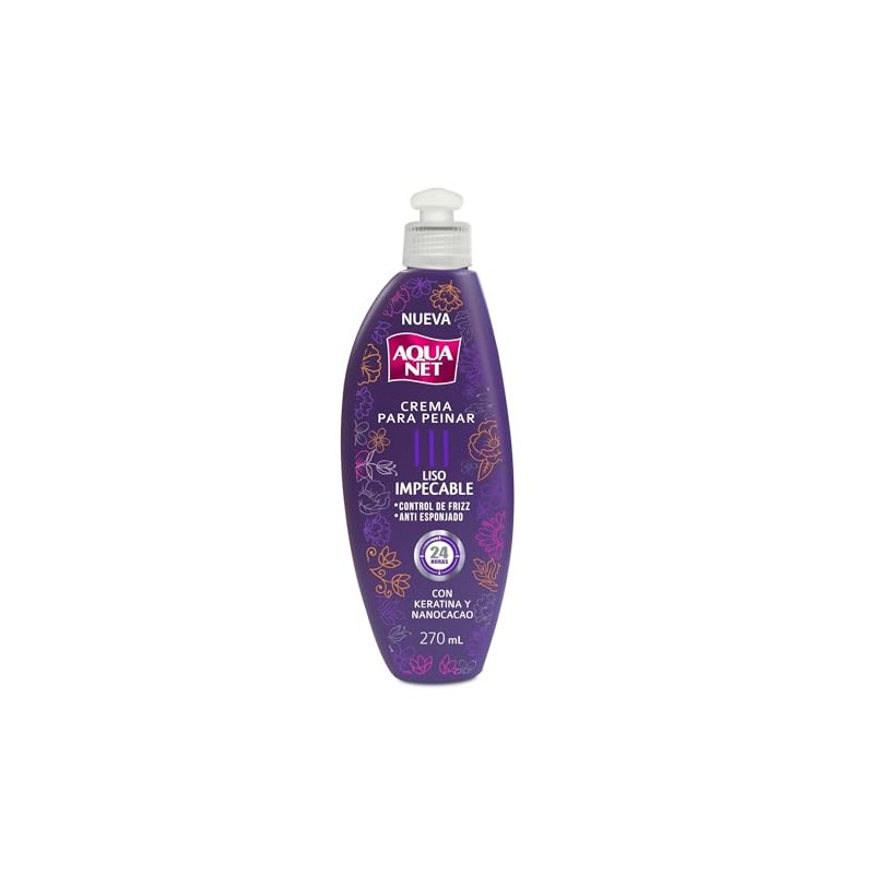 Crema para peinar Aqua Net® Liso Impecable, con su exclusiva