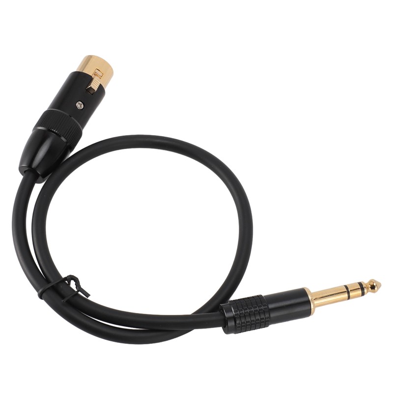 XLR to 6.35mm Cable Female to Male Gold Plated XLR