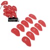 10PCS Golf Club Head Cover PU Leather Protective Abrasion Resistant
